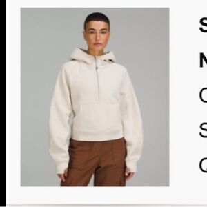 Lululemon Scuba Oversized Half-Zip Hoodie NATI XS/S